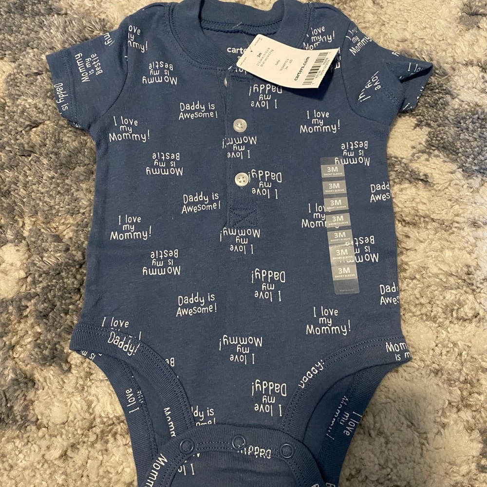Carter’s I love my Mommy and Daddy onesie